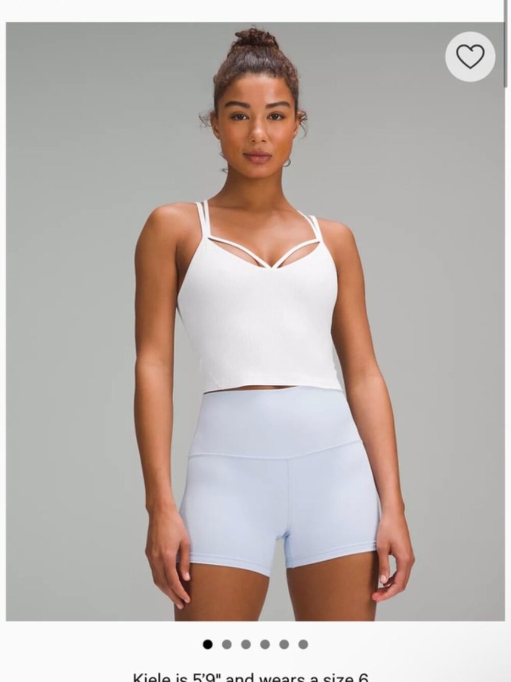 Lululemon Align Strappy Ribbed Tank. White. Size 4. NWT